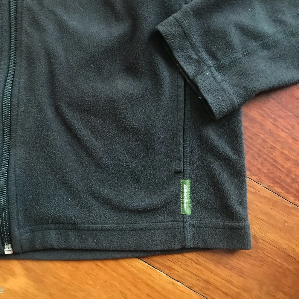 Eddie Bauer Black Full Zip Fleece - Picture 2 of 4